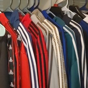 Adidas fire bird and superstar jackets